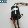 6 channels Circuit 60mm bore 135mm outer 10A 2mm circuit Through hole slip ring